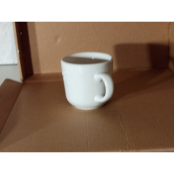 Coffee Mug / Cup Set Of Four White With Fruit Design - Picture 14 of 16